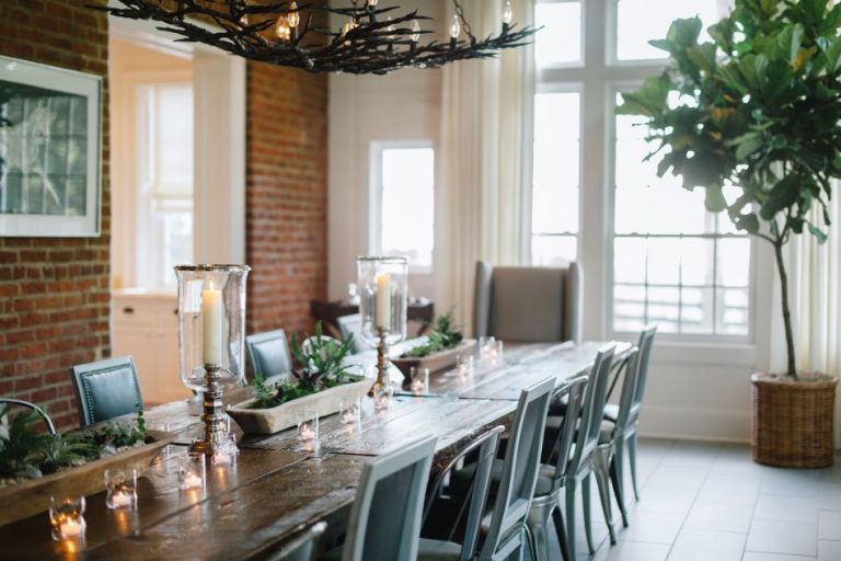 Dining room in main house