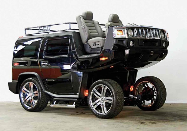 Hummer 2 converted to a carriage