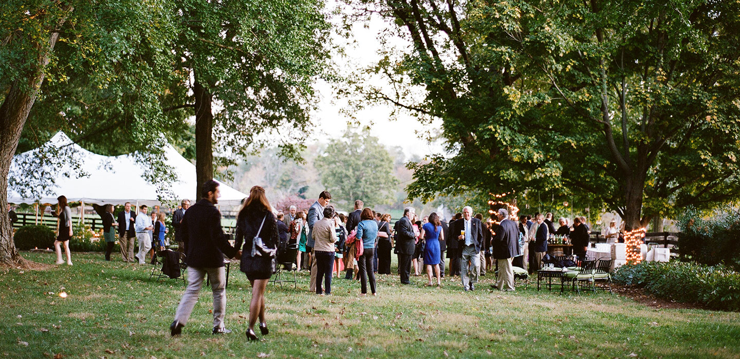 people gathering for event