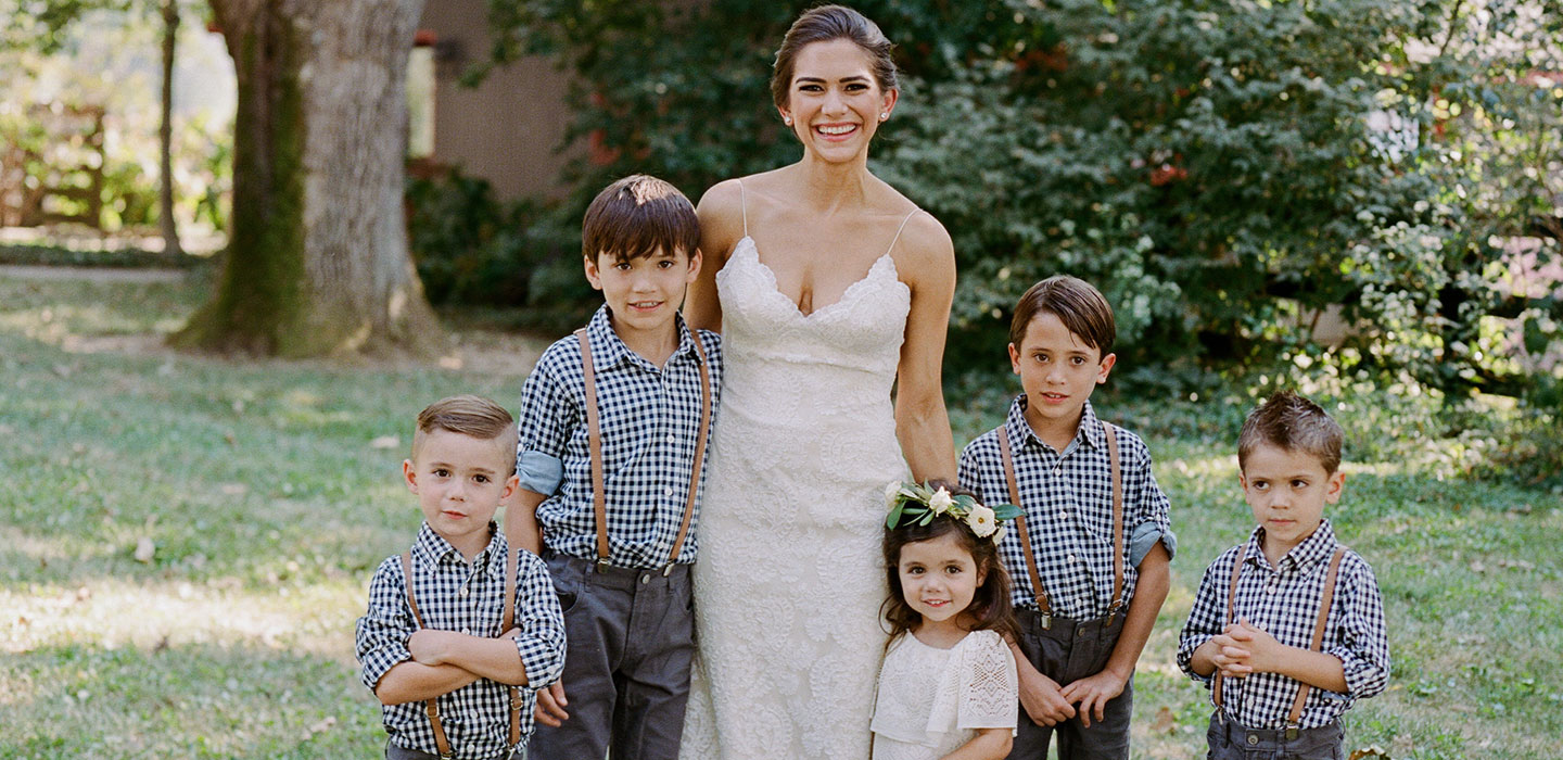 Bride and Children